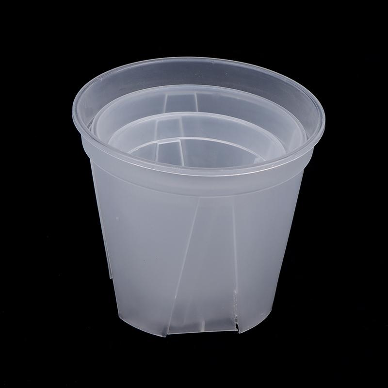 1 шт. прозрачный цветочный горшок для кашпо с поддоном 10 см/12 см/14 см полипропиленовый прозрачный цветочный горшок для орхидеи с отверстиями для домашнего офиса