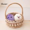 Lucky Bag Key Ring Cute Steamed Bun Plush Keychain, Kawaii Dumpling Doll Pendant for Best Friend Small Gift Backpack Keys, Soft Stuffed Food