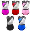 Gymnastics Leotards for Girls Dance Leotard Kids Sparkly Shiny Metallic Practice Outfits