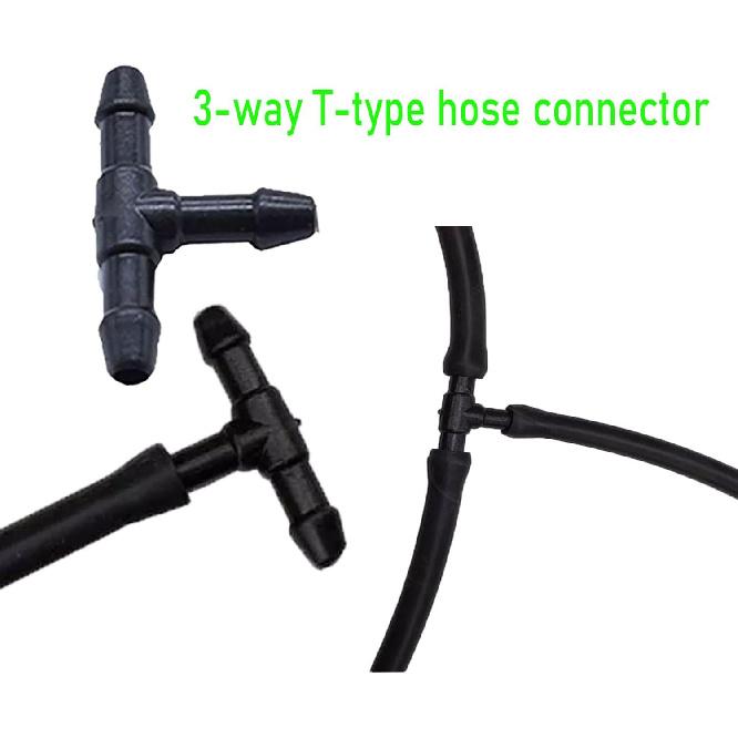 24Pcs Windshield Washer Hose Connector Kit, 3-way(T-type) 3-way(Y-type)2-way (I-type) fit for Automotive Car Motorcycle Truck and Most Car Windshield
