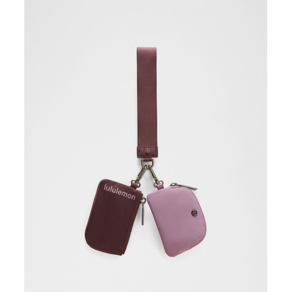 Lululemon Dual Pouch Wristlet Goodnight Plum Lavender Lux