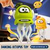 Electric Dancing Octopus Toy with LED Lights Music Smart Obstacle Avoidance Octopus Toy Toddlers Boys Girls Crawling Cartoon Octopus Toy