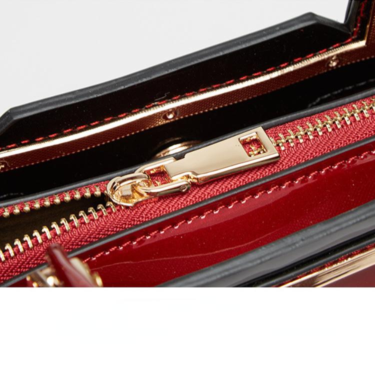 Женская сумка из лаковой кожи, простая и модная тенденция для мамы, портативная женская сумка, женская сумка на одно плечо