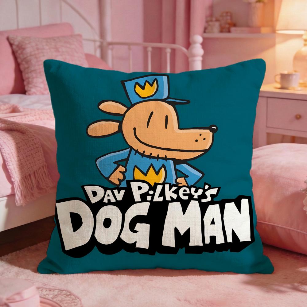 DDogmans Cute Cartoon Cushion Cover Premium Comfort Reversible Pillow Cove Two In One Design For Any Room Car Interior