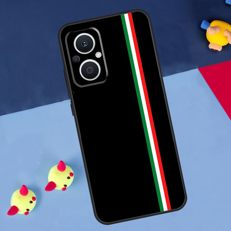 Флаг Италии для OPPO Reno 14F 13F 12F 11F 10 11 12 13 14 Pro 8T 7 8 Lite OPPO Find X6 X5 X8 X9 Pro Чехол