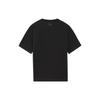 Li Ning Minimalist Letter Print Crew Neck Casual Short Sleeve T-Shirt Unisex Tops Black AHSS881-3