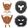 Halloween Fake Beard With Monkey Design For Adults Party Costumes