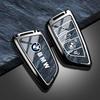 rztbk6 Zinc Alloy Car Key Shell Fob Cover Holder Shell Car sticker For BMW F20 G20 G30 X1 X3 X4 X5 G05 X6 X7 G11F15 F16 G01 G02