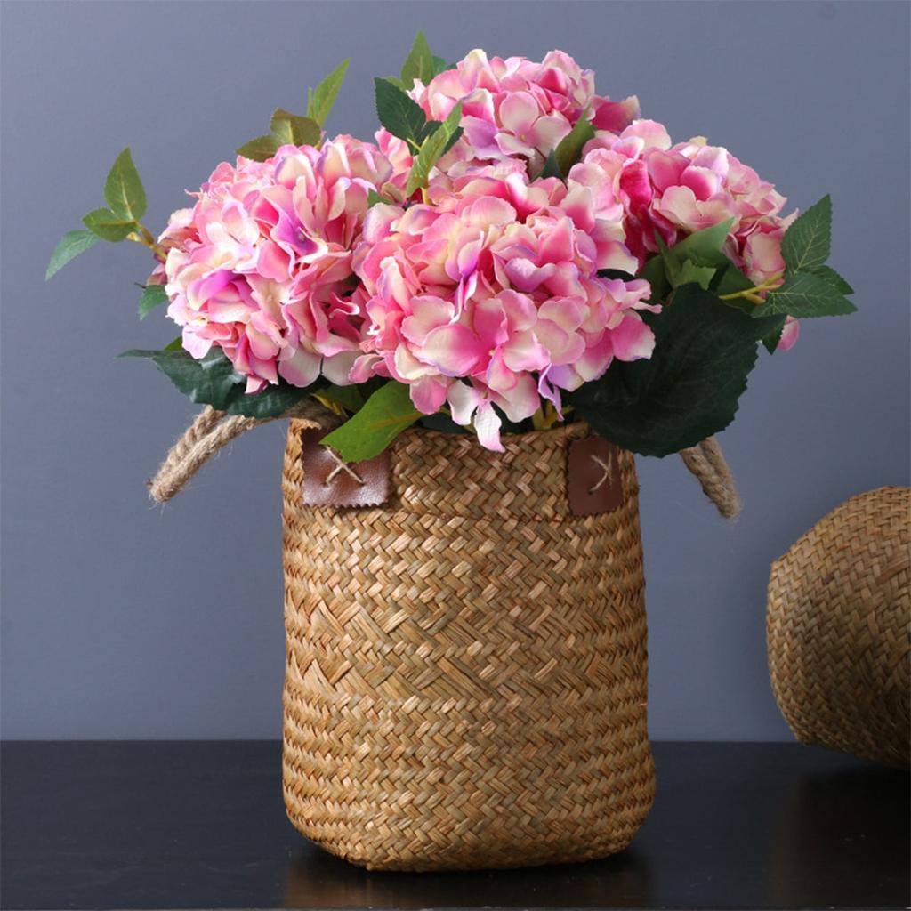 4 шт. искусственных цветов гортензии искусственные цветы гортензии искусственные гортензии со стеблями искусственные шелковые гортензии цветы со стеблями для домашнего декора
