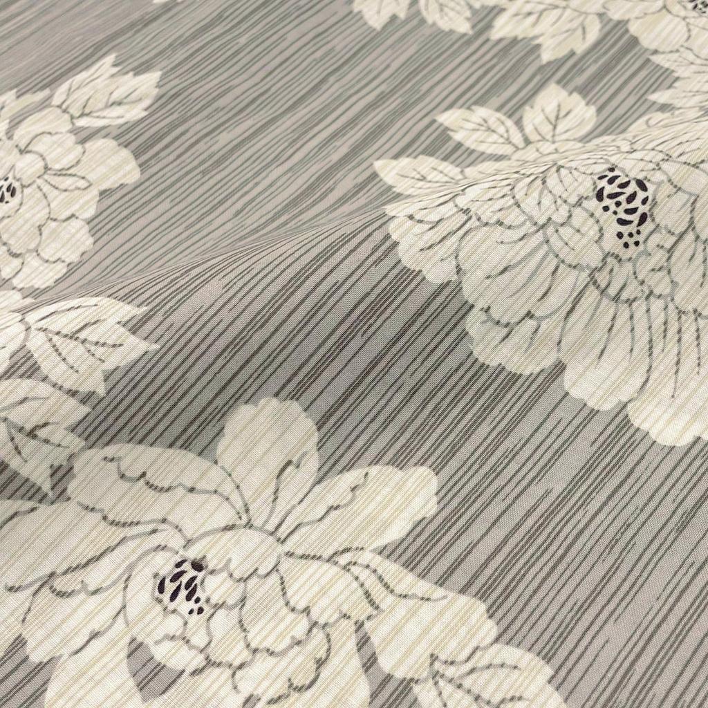 Комплект Юката Фуука Взрослый Единый Размер Подходит Пион и Оби Сделано в Женском (2 куска), Размер, Большинство, (Бежевый/Белый) (Off-White, Япония)