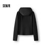 Semir Women's Slim-Fit Hooded Sporty Knit Jacket
