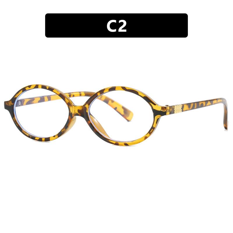 Oval Small Frame Plain Glasses Personalized Anti-blue Light Glasses Eye Protection Korean women Optical Spectacle Eyeglass