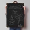 F22A Raport Blueprint Tinplate Poster Customized Wall Art Vintage Metal Signs Retro Tin Plaque for Decoration Home Decor Items