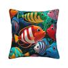 Pillow Cover Beautiful Underwater World Colorful Fish Cute Funny Pillow Case For Sofa Home Decoration Pillowcases