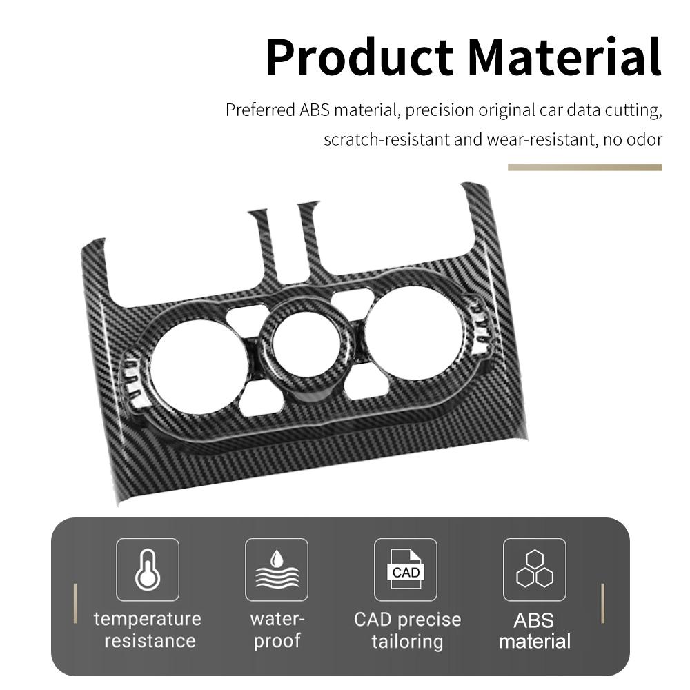 For Suzuki Jimny 2018-2025 AC Control Panel Vent Frame, Anti-Scratch Wear-Resistant Fit ABS Interior Decoration Car Accessories