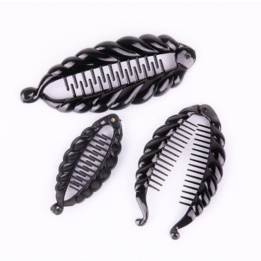 New Fashion Banana Shape Hair Clip Gradient Color Fish Clip Hairpins Hair Accessories for Women Hair Clip Clamp DIY Accessories