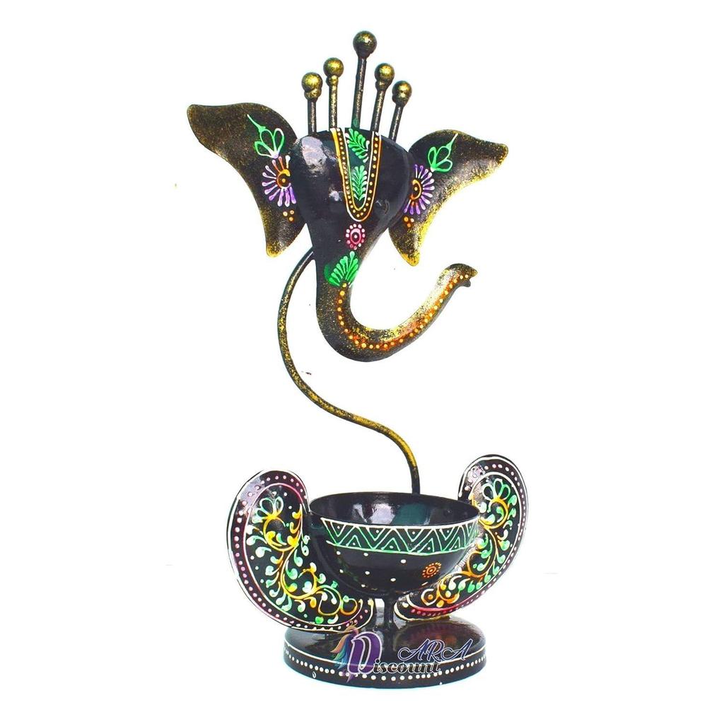 Iron Tealight Holder For Home Decor - Figurine - Home Decorative Items For Living Room/Pooja Room Decoration Item - Gift Items/Gift Items