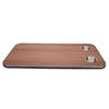 RV Table Top Solid Wood with 2 Stainless Steel Cup Holders for Trailer Motorhome Yacht Boat Deck 800 X 400mm Brown