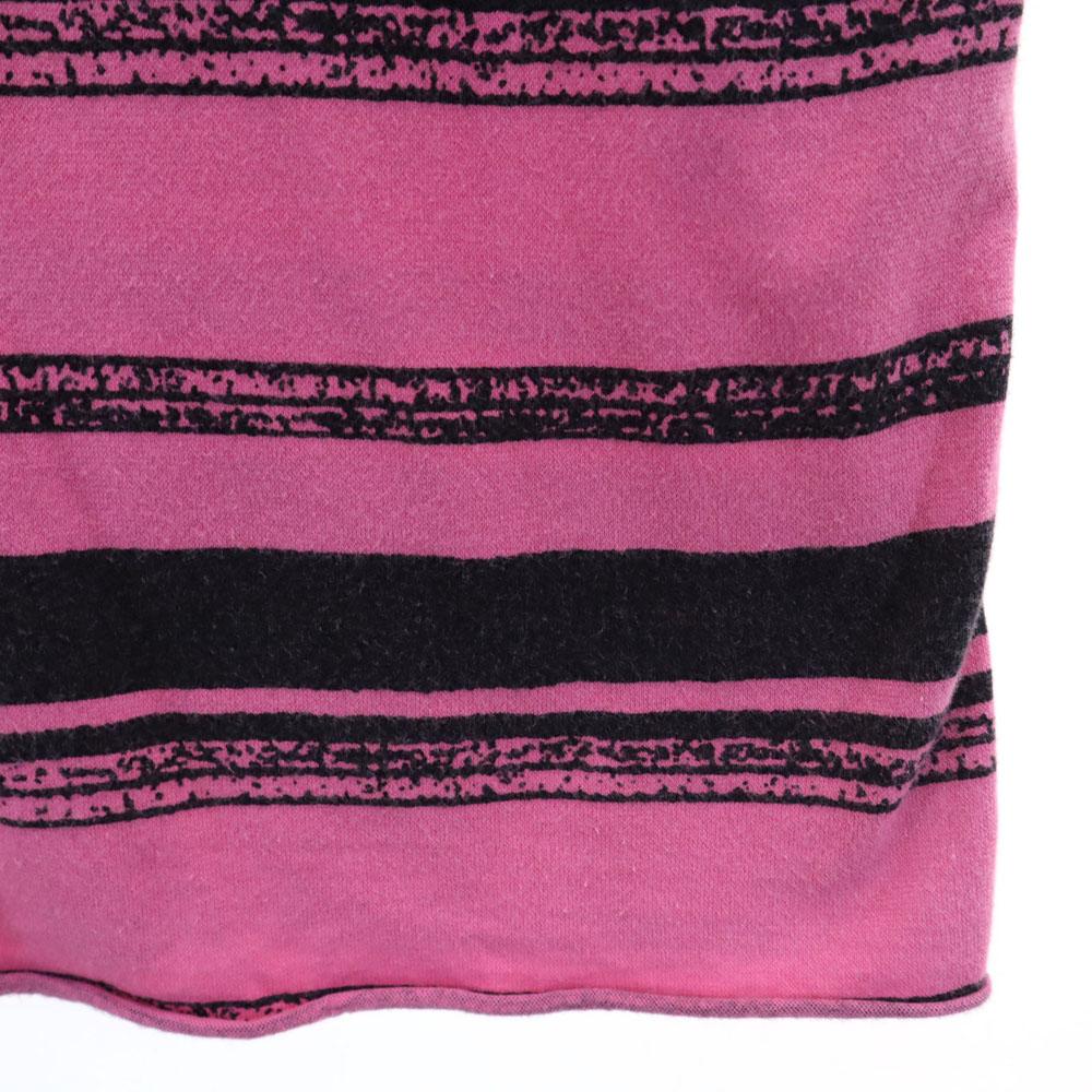 MM6 сделано в Италии Узор в полоску Длинный рукав Вырез лодочкой Крой Женский Б/у