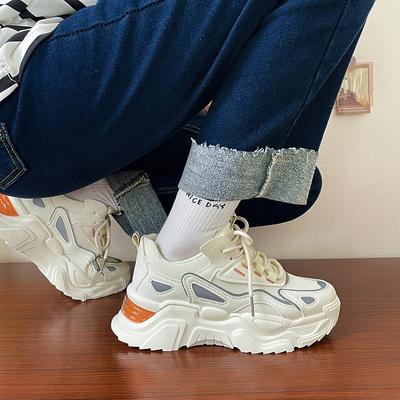 Папины кроссовки женские новые на толстой подошве высокие спортивные кроссовки легкие беговые кроссовки универсальная обувь дышащие повседневные женские кроссовки