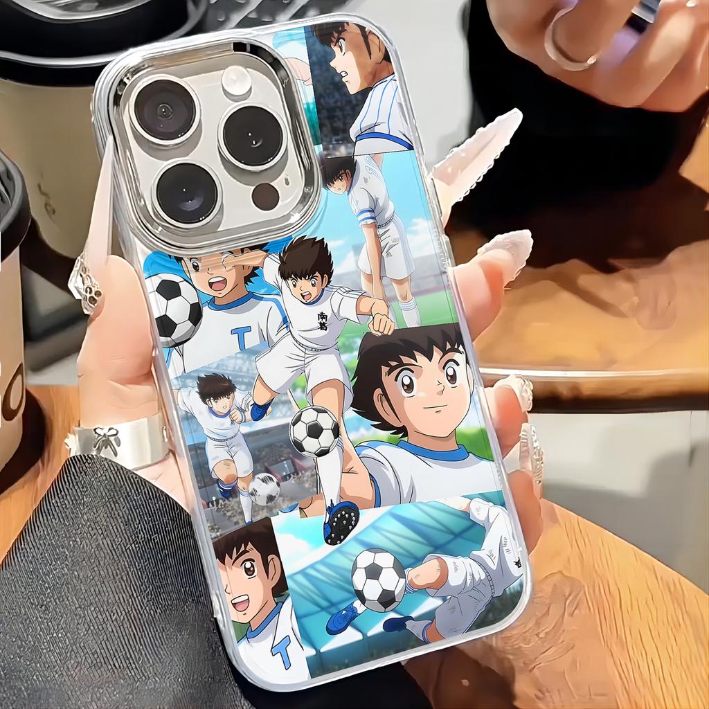 Чехол для телефона C-Captain Tsubasa для iPhone 17 16e 16 15 14 13 12 11 mini Pro Max X XR XSMAX 8 7 Air Plus Прозрачный Мягкий Чехол