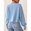 Женский вязаный кардиган-свитер Streetwear Короткий топ с пуговицами-крючками