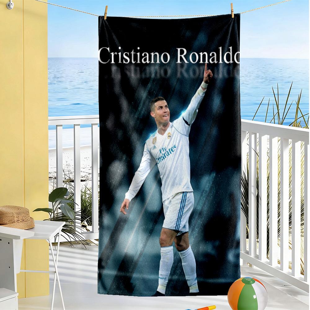Ronaldo Action Beach Towel Super Soft Microfiber Quickdry Fabric Comfortable Lightweight