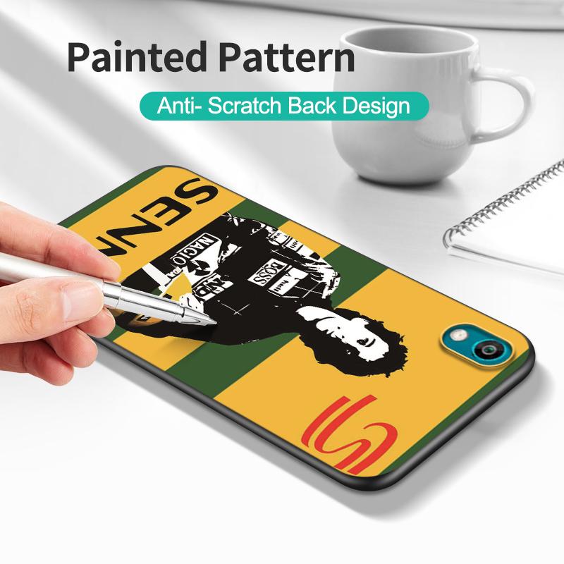 Черный чехол из ТПУ для Huawei Y9S Y6S Y8S Y5P Y7P Y8P y7 Y5 lite Prime 2018 Y6 2019 Чехол Айртон Сенна