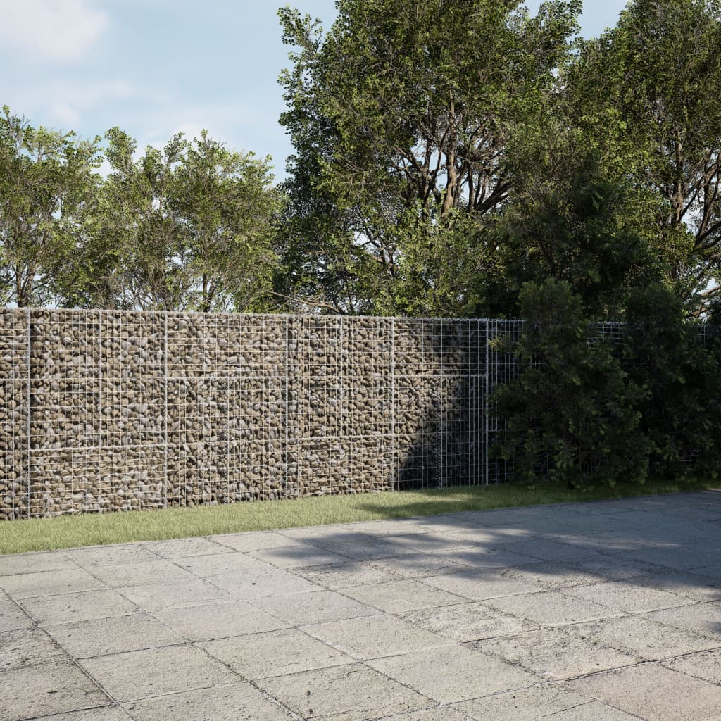 Gabion with Lid 900 x 100 x 150 cm Galvanized Iron