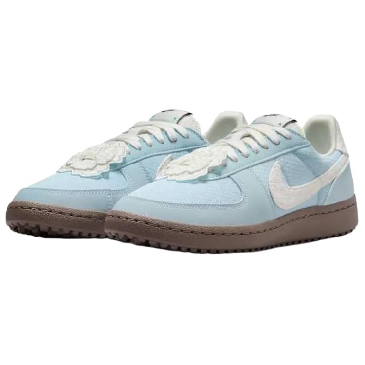 Nike Field General 82 Небесно-голубые вязаные женские кроссовки цвета норки и мягкого жемчуга IH7350-402