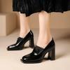 Fashion 2024 Woman High Heels Loafers Spring Autumn Elegant Ankle Strap Thick Heels Party Shoes Wedding Shoe Woman Pumps Gifts