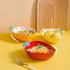 Fruit Shape Hand-painted Ceramic Tableware Pineapple Strawberry Lemon Shape Rice Bowl Fruit Salad Plate Dessert Cake Dish