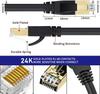 Кабель Ethernet Cat 8 Сетевой кабель LAN Cat8 Rj45 Скорость Сетевой кабель 40 Гбит/с 2000 МГц 26AWG 1 м 2 м 3 м 5 м 10 м 20 м 30 м Для роутера модема