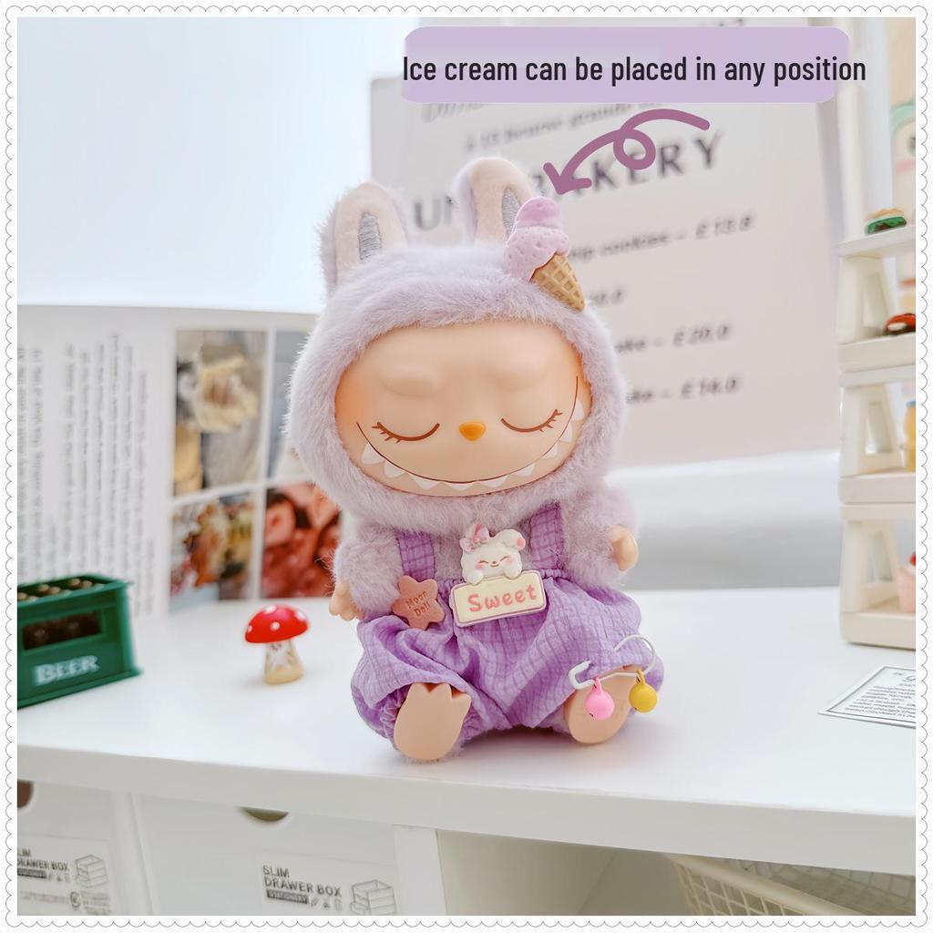 17см Виниловый брелок-кукла Лабубу: Коллекция одежды-сюрпризов первого и второго поколения