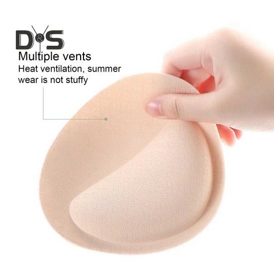 Bra Pad Ultra Thick Good Breathability Bra Insert Triangle Sponge Push Up Bra Pad Women Invisible Insert Swimsuit Bikini Breast Enhancers Chest Cup