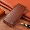 Samsung A23/A24/A30/A31 Genuine Leather Flip Case - Crazy Horse Protective Cover.