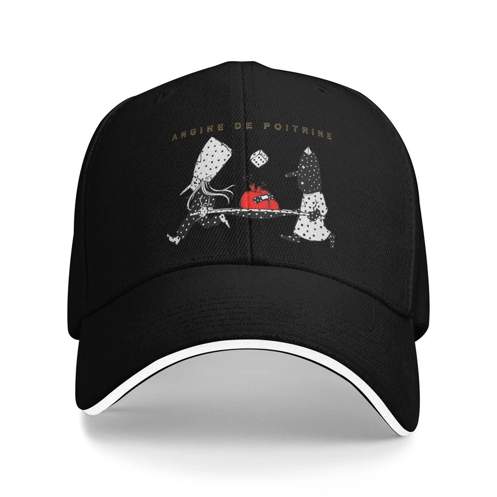 Angine De Poitrine Baseball Cap Retro Sherpa Unisextra Sandwich Hat Unisex Style Adjustable Hats Cap Workouts