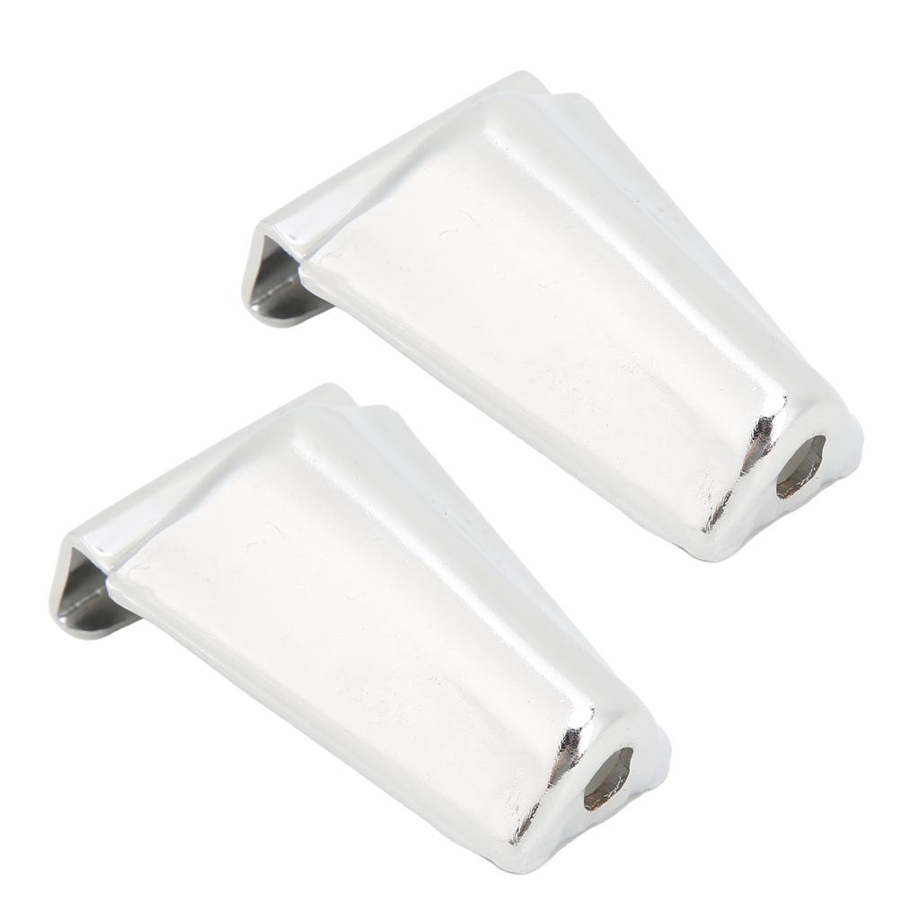 2Pcs Drum Lug Bass Chrome Color Iron Musical Instrument Maintenancing Accessories WC703