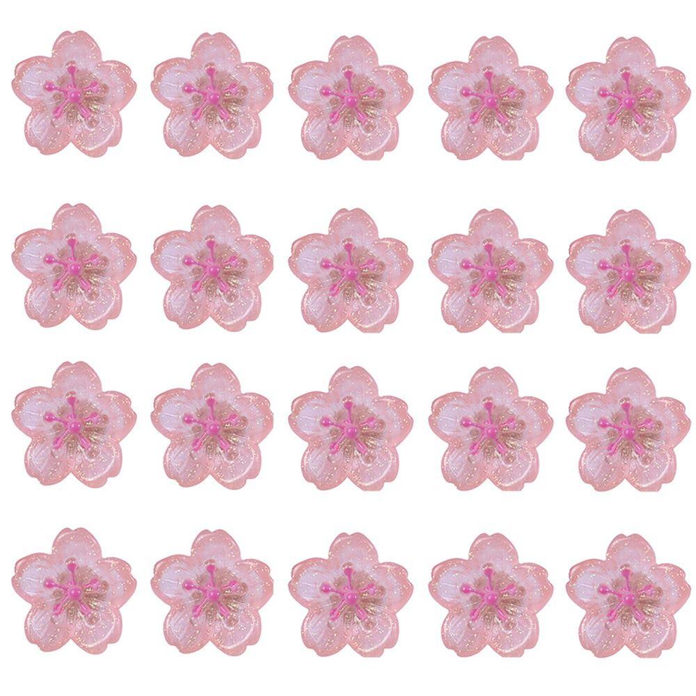 10/20/30Pcs Creative Sakura Pushpins 3D Thumb Tacks Home Decoration Decorative Studs Stationery