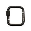 3pcs Flattened Buckle with Thread Square Carabiner Portable Snap Clip Hook