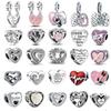 925 Sterling Silver Love Family Beads Pendant Charms Fit Fashion Original Bracelet Femme Beads for Women Jewelry Making DIY Gift