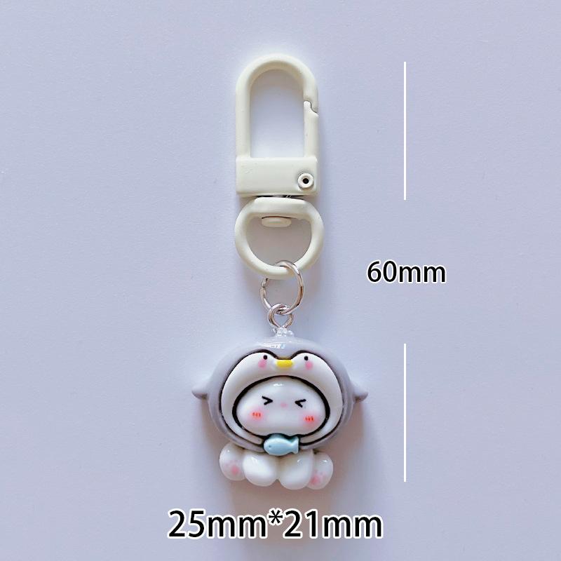 Милый глянцевый чехол на голову, брелок с маленьким кроликом, рюкзак, мультяшная подвеска, украшения, аксессуары, подарок