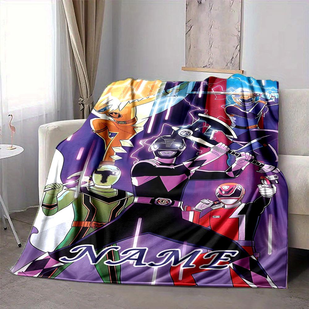 Custom 1pc Power Rangers Storm Blanket, Soft And Comfortable Blanket, Casual Warm, Camping Travel Blanket, Birthday Gift Q912153