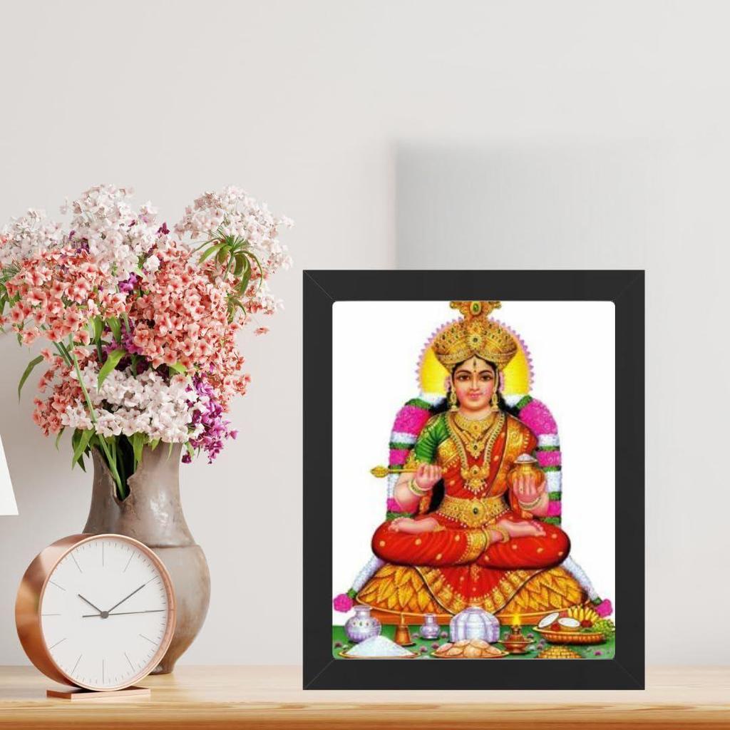 Hindu Religious Shiva and Maa Annapurna Devi Design Wall Art Painting Frame For Home Decoration And Gifting, Traditional Temple Artwork
