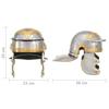 VidaXL Ancient Roman Soldier Helmet for LARP Silver Steel