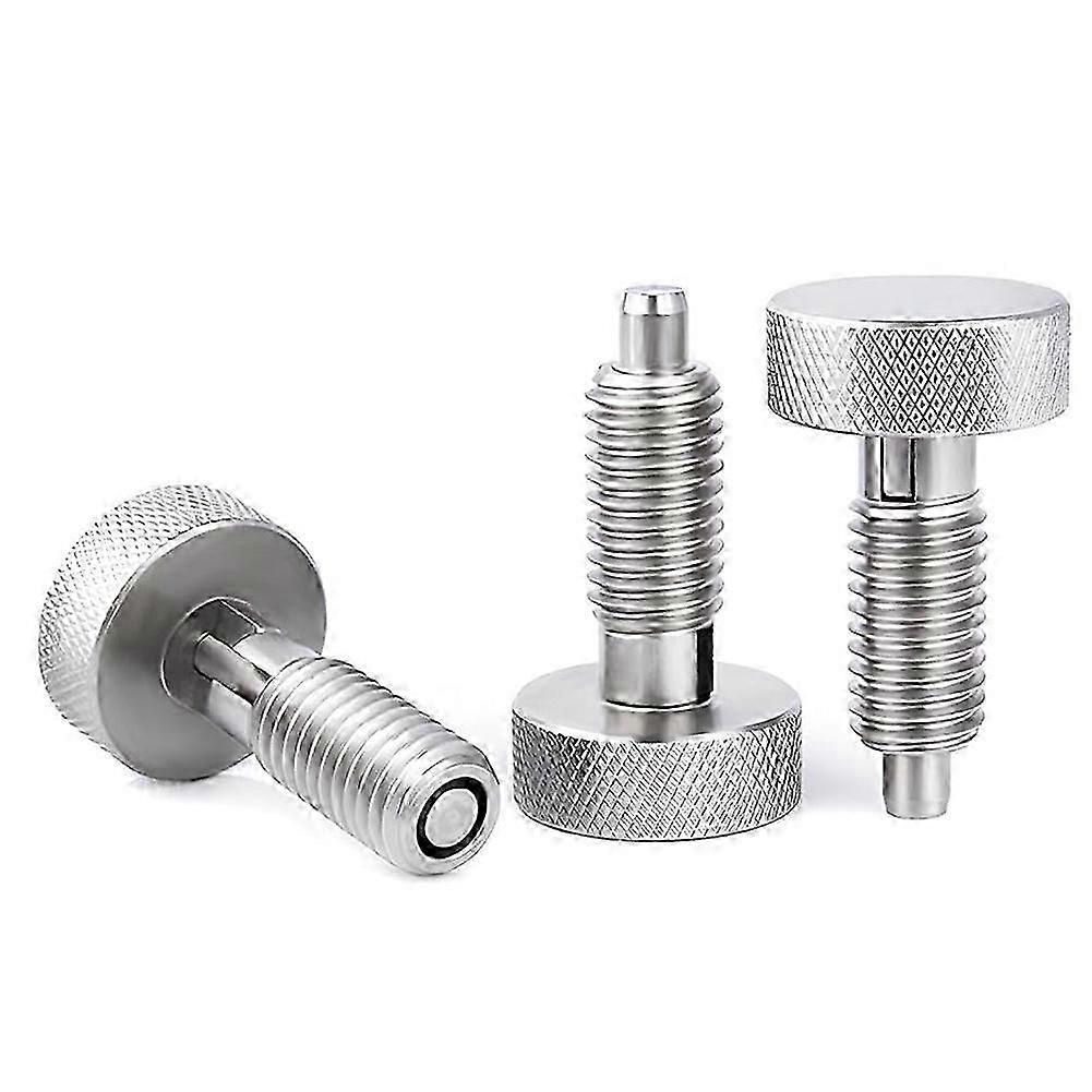 Quick-Release Locking Pins for M8 Stainless Steel Hand Retractable Spring Plungers with Knurled Handles