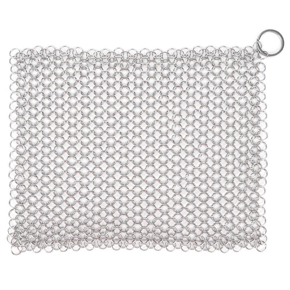 Iron Cleaner with Hanging Ring Pot Pans Cleaning Scrubber Stainless Steel Cookware Rust Remover Scraper for Iron Pans