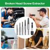 Набор экстракторов для винтов Набор для удаления сорванных винтов 6 штук Профессиональный Easy Out Инструмент для удаления гаек Плотницкий инструмент Для художников Любителей