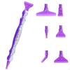 Dotting Pen with Interchangeable Heads MultiHead GlitterFilled Craft Implements for