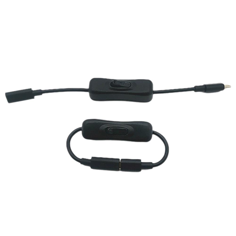 USB C Extension Cable With On/Off Power Male Female Data To Cable Transfer Extension X1U4